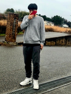 「FOG ESSENTIALS（エフオージーエッセンシャルズ）のアイテム（シューズ）」を使った、5510さん（メンズ・179cm）の冬コーディネート