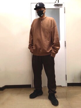 「Yeezy（イージー）のアイテム（パンツ）」を使った、5510さん（メンズ・179cm）の春コーディネート
