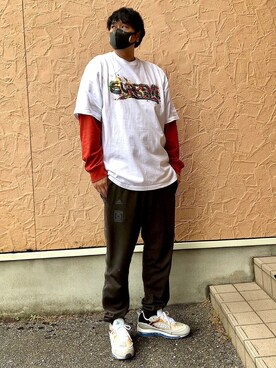 「Yeezy（イージー）のアイテム（パンツ）」を使った、5510さん（メンズ・179cm）の春コーディネート