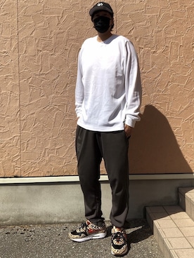 「Yeezy（イージー）のアイテム（パンツ）」を使った、5510さん（メンズ・179cm）の春コーディネート