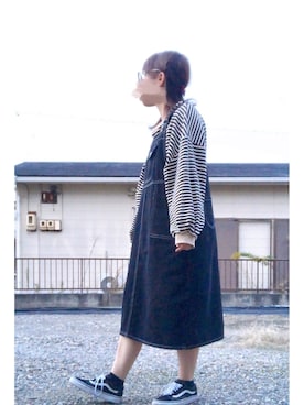 「chocomee（チョコミー）のアイテム（ワンピース/ドレス）」を使った、ｱﾕﾐ¨̮⋆さん（レディース・157cm）の秋コーディネート