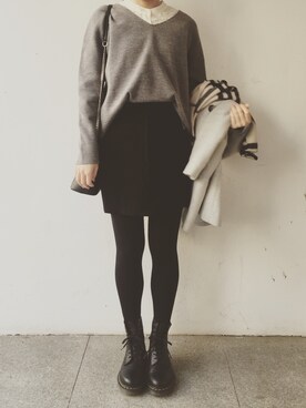 tohanさん（レディース・161cm）の冬コーディネート