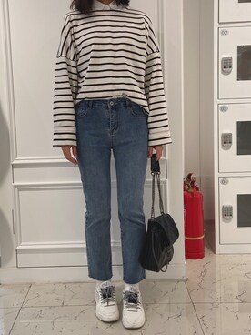 「ZARA（ザラ）のアイテム（バッグ、ブラック系）」を使った、tohanさん（レディース・161cm）の秋コーディネート