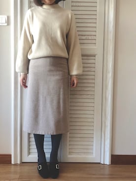 「ORiental TRaffic（オリエンタルトラフィック）のアイテム（パンプス、ブラック系）」を使った、tohanさん（レディース・161cm）の春コーディネート