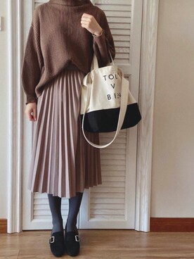 「ORiental TRaffic（オリエンタルトラフィック）のアイテム（パンプス、ブラック系）」を使った、tohanさん（レディース・161cm）の春コーディネート