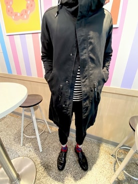「Right-on（ライトオン）のアイテム（トレンチコート）」を使った、JaSonさん（メンズ・178cm）の春コーディネート