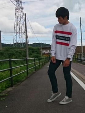 「ROOT THREE（ルートスリー）のアイテム」を使った、RIKUさん（メンズ・168cm）の秋コーディネート