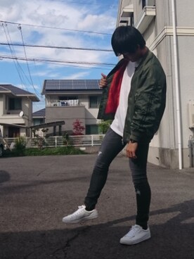 「ROOT THREE（ルートスリー）のアイテム」を使った、RIKUさん（メンズ・168cm）の秋コーディネート