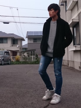 「ROOT THREE（ルートスリー）のアイテム」を使った、RIKUさん（メンズ・168cm）の秋コーディネート