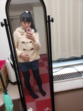 「LIZ LISA（リズリサ）のアイテム（ジャケット/アウター）」を使った、いちご♡牛乳さん（レディース・157cm）の春コーディネート