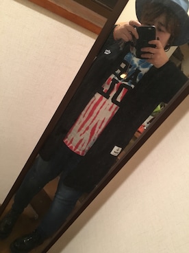 「aveil（アベイル）のアイテム（帽子）」を使った、のんくまポケットさん（レディース・156cm）の秋コーディネート