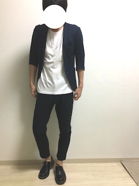 「MK MICHEL KLEIN（エムケーミッシェルクラン）のアイテム（ジャケット/アウター）」を使った、Naoyaさん（メンズ・179cm）の夏コーディネート