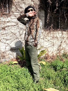 「NEW YORK HAT（ニューヨークハット）のアイテム（キャスケット、ブラック系）」を使った、TAKAHIRO MAEDAさん（メンズ・174cm）の春コーディネート