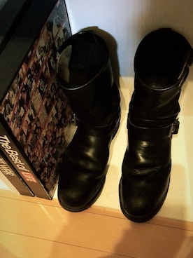 「RED WING（レッドウィング）のアイテム（ブーツ、ブラック系）」を使った、TAKAHIRO MAEDAさん（メンズ・174cm）の春コーディネート