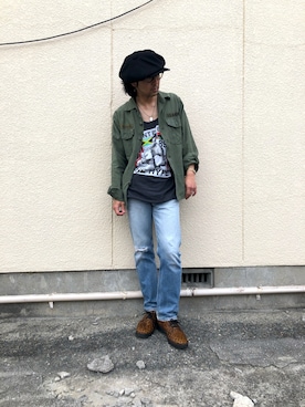 「マイクタイソンのアイテム（タンクトップ、ブラック系）」を使った、TAKAHIRO MAEDAさん（メンズ・174cm）の春コーディネート