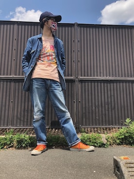 「BIG MAC（ビッグマック）のアイテム（ジャケット/アウター）」を使った、TAKAHIRO MAEDAさん（メンズ・174cm）の春コーディネート