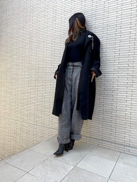 「DIESEL（ディーゼル）のアイテム（その他アウター）」を使った、naco.さん（レディース・160cm）の冬コーディネート