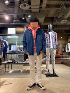 「DIESEL（ディーゼル）のアイテム（シャツ/ブラウス）」を使った、taikiさん（メンズ・173cm）の春コーディネート