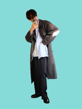 「Sheba（シーバ）のアイテム」を使った、Yusuke Okayamaさん（メンズ・177cm）の冬コーディネート