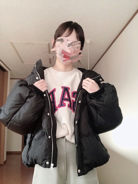 「kutir（クティール）のアイテム（ダウンジャケット/コート）」を使った、かえでさん（レディース・160cm）の冬コーディネート