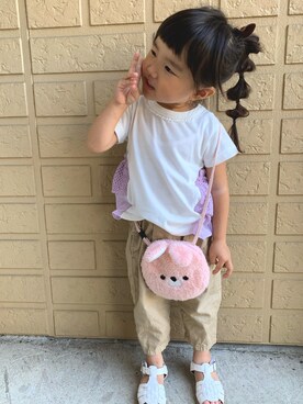 「おんなのこコーデ」｜「アイテム（サンダル）」を使った、ＹＵＫＡさん（キッズ・80cm）の秋コーディネート