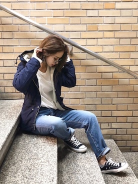 「メンズライクコーデ」｜「アイテム（その他）」を使った、KASUMIさん（レディース・161cm）の秋コーディネート