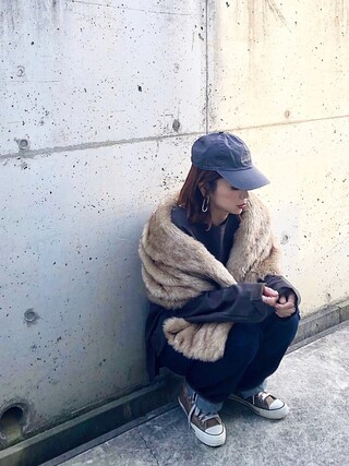 TODAYFUL（トゥデイフル）の「エコファーケープ（ポンチョ）」 - WEAR
