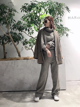 KASUMIさん（レディース・161cm）の冬コーディネート