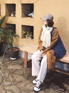 KASUMIさん（レディース・161cm）の冬コーディネート