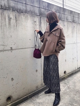 KASUMIさん（レディース・161cm）の冬コーディネート