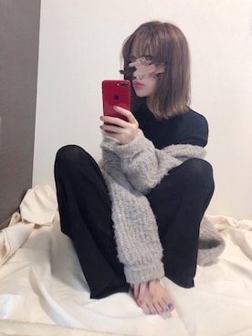 「リラックスコーデ」｜「アイテム（その他）」を使った、KASUMIさん（レディース・161cm）の春コーディネート