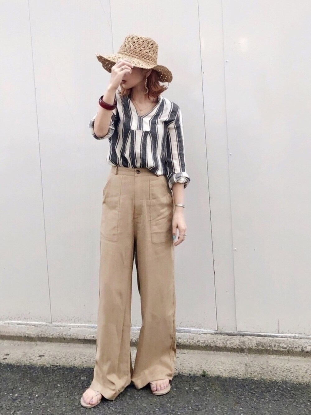 新品 Todayful ガーゼストライプシャツ 新品 Todayful ガーゼストライプシャツ