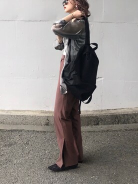 「BOEMY（ボエミー）のアイテム」を使った、KASUMIさん（レディース・161cm）の春コーディネート