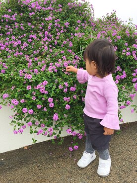 「PATACHOU（パタシュー）のアイテム」を使った、UNA★さん（キッズ・80cm）の秋コーディネート