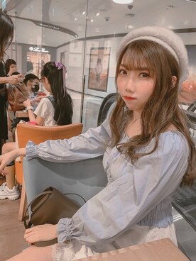 「WEGO（ウィゴー）のアイテム（その他ヘアアクセサリー、ホワイト系）」を使った、chelchelさん（レディース・166cm）の秋コーディネート