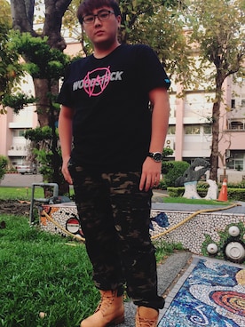 「woodstuck（woodstuck）のアイテム」を使った、Allenさん（メンズ・170cm）の春コーディネート