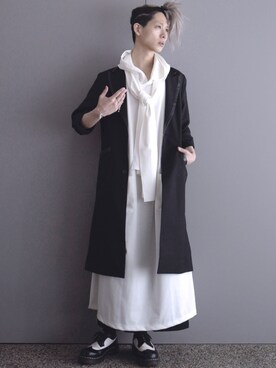 テーラードジャケットを使った 白ワンピース の人気ファッションコーディネート Wear