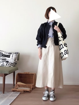 「URBAN RESEARCH（アーバンリサーチ）のアイテム（ブルゾン）」を使った、oimoさん（レディース・155cm）の春コーディネート