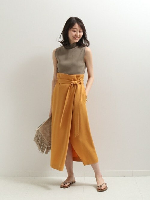 ノーブル 2018オーバータックロングスリットスカート（riina(Noble  