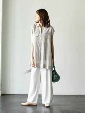 「Noble（ノーブル）のアイテム（その他パンツ）」を使った、noble_miyuuさん（レディース・158cm）の夏コーディネート