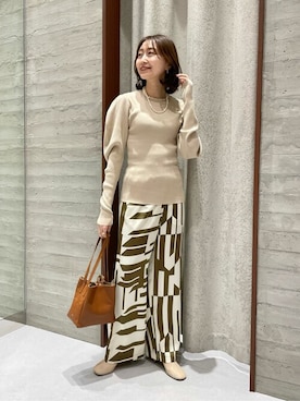 「Noble（ノーブル）のアイテム（その他パンツ）」を使った、noble_miyuuさん（レディース・158cm）の冬コーディネート