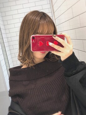 「H&M（エイチ・アンド・エム）のアイテム（ニット/セーター、ブラウン系）」を使った、manaさん（レディース・153cm）の冬コーディネート