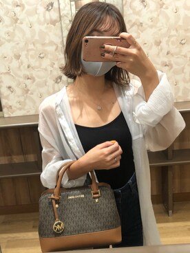 「GU（ジーユー）のアイテム（キャミソール、ブラック系）」を使った、manaさん（レディース・153cm）の秋コーディネート