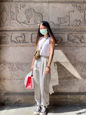 「DOCKERS（ドッカーズ）のアイテム」を使った、katnissさん（レディース・172cm）の春コーディネート