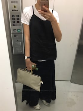 「F（エッフェ）のアイテム（アクセサリー）」を使った、ゆゆさん（レディース・161cm）の春コーディネート