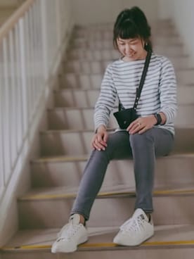 「YANUK（ヤヌーク）のアイテム（ジャケット/アウター）」を使った、ゆゆさん（レディース・161cm）の秋コーディネート