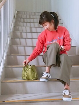 「KAORU（カオル）のアイテム」を使った、ゆゆさん（レディース・161cm）の冬コーディネート