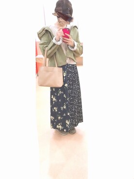 「Kastane」｜「アイテム（マウンテンパーカー）」を使った、naco🍩さん（レディース・160cm）の春コーディネート
