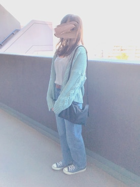 「Daniel Wellington（ダニエルウェリントン）の販売終了クラシックペティット アッシュフィールド32mm（アナログ腕時計）」を使った、naco🍩さん（レディース・160cm）の秋コーディネート