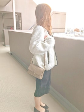「SpRay（スプレイ）のアイテム（ブルゾン）」を使った、naco🍩さん（レディース・160cm）の冬コーディネート